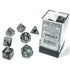 Chessex Borealis Polyhedral Light Smoke/silver Luminary 7 - Die Set - 601982031688 - CrystalLotus.eu