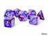 Chessex CHX22557 - Nebula Mega-hedral Nocturnal/turquoise Luminary 7 Dice Set - 601982044039 - Crystal Lotus