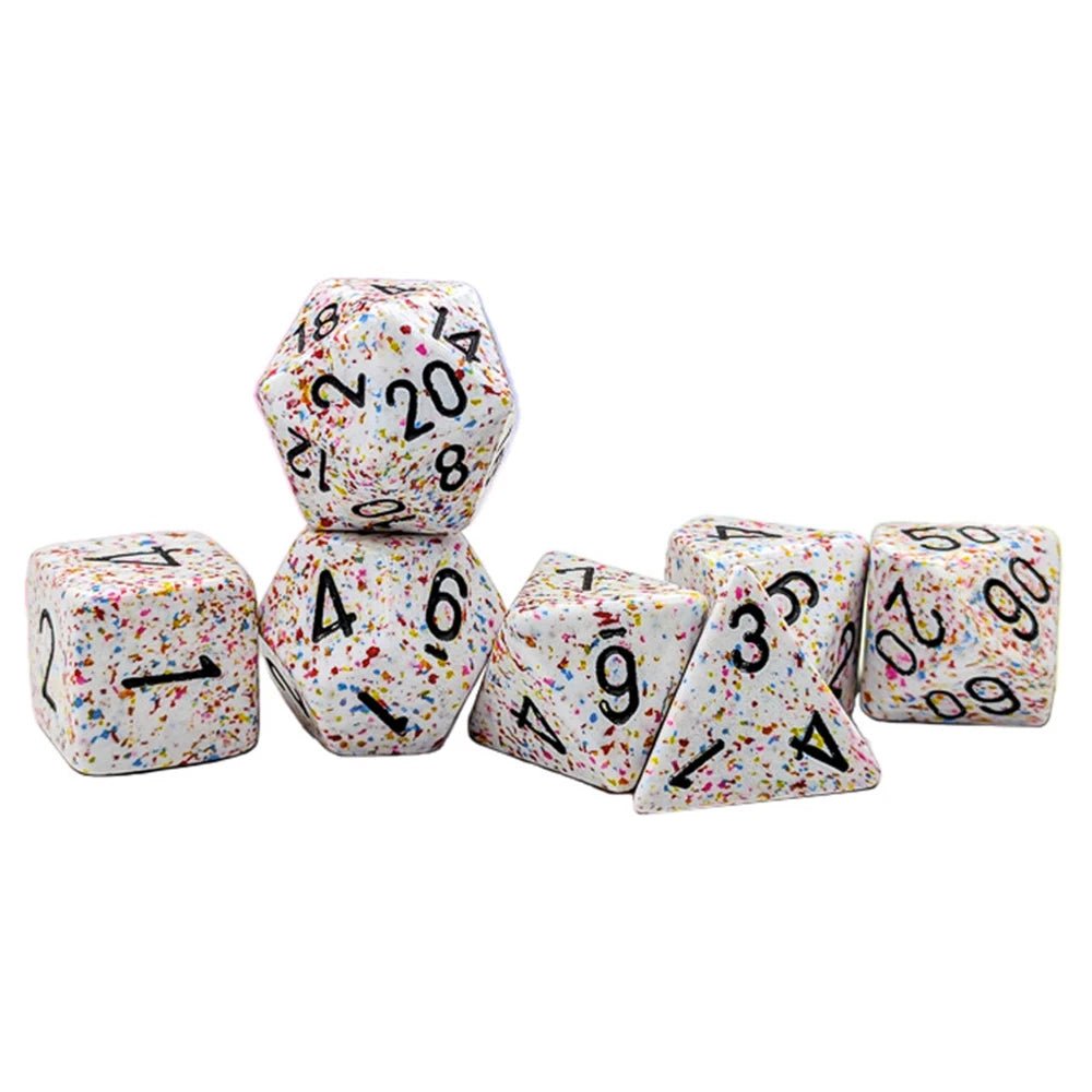 Chessex CHX25321 - Speckled Birthday Polyhedral 7-Dice Set - 601982075866 - Crystal Lotus