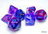 Chessex CHX27557 - Nebula Luminary Nocturnal/Blue Polyhedral 7-Dice Set - 601982032296 - Crystal Lotus