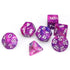 Chessex Festive 7 - Die Set - Violet w/white - 601982024895 - CrystalLotus.eu