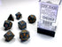 Chessex Opaque Polyhedral 7 - Die Sets - Dark Grey w/copper - 601982021351 - CrystalLotus.eu