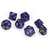 Chessex Scarab 7 - Die Set - Royal Blue w/gold - 850365002146 - CrystalLotus.eu