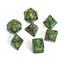 Chessex Speckled Polyhedral 7 - Die Set - Golden Recon - 601982021122 - CrystalLotus.eu