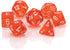 Chessex Translucent Polyhedral 7 - Die Set - Orange/white - 601982009915 - CrystalLotus.eu