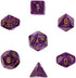 Chessex Vortex 7 - Die Set - Purple w/gold - 601982024772 - CrystalLotus.eu