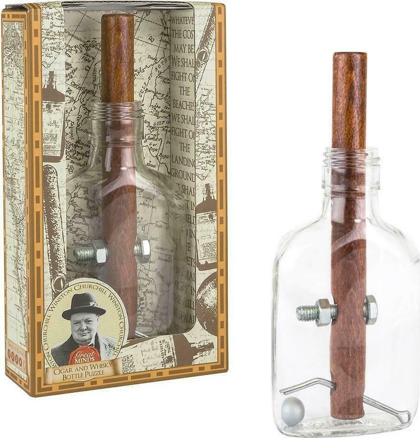 Churchill`s cigar and whisky bottle - 5060036533632 - CrystalLotus.eu