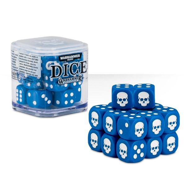 Citadel - 12mm Dice Set (65 - 36) Blue Color - 5011921068203 - Crystal Lotus