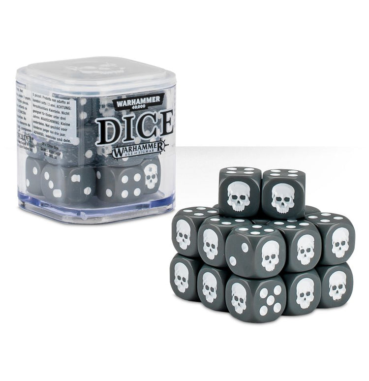 Citadel - 12mm Dice Set (65 - 36) Grey Color - 5011921068203 - Crystal Lotus