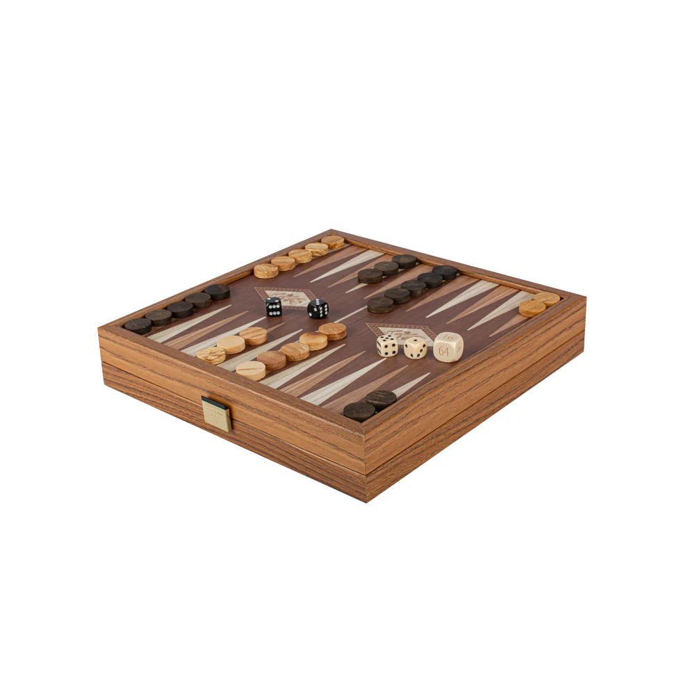 Classic Style 2 - in - 1 Combo Game Set: Chess &amp; Backgammon 27 x 27cm (by Manopoulos) - 52500430706403 - Crystal Lotus