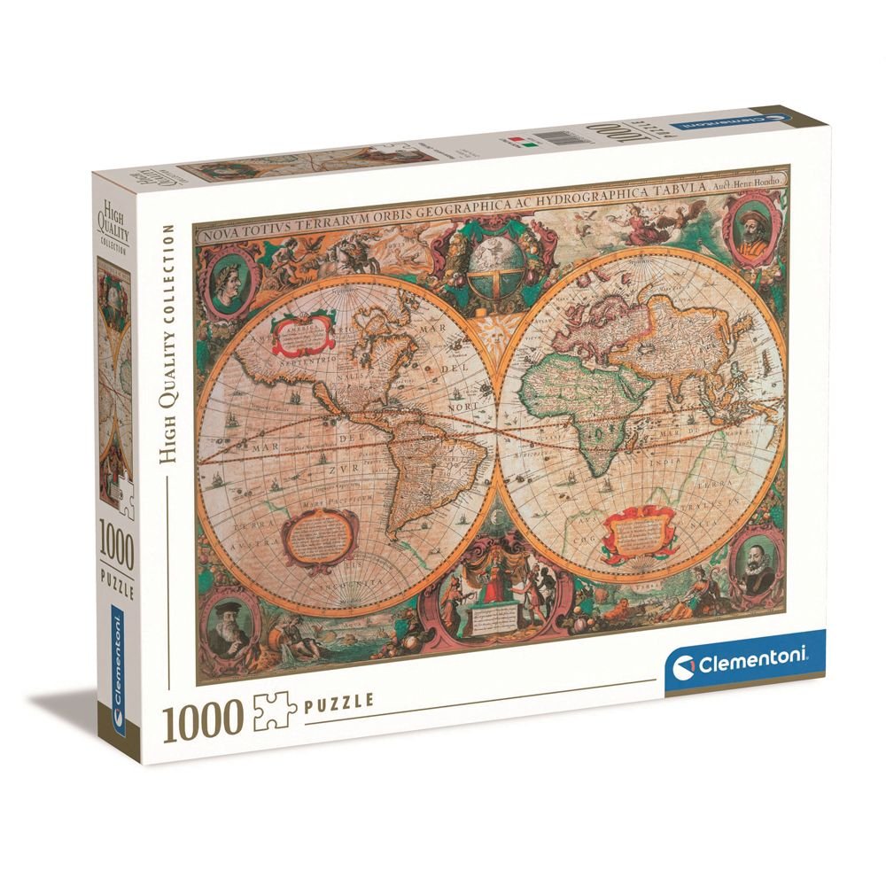 Clementoni (31229) - &quot;Old Map&quot; - 1000 pieces puzzle - 8005125312290 - CrystalLotus.eu