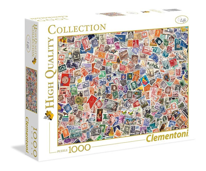 Clementoni (39387) - &quot;Stamps&quot; - 1000 pieces puzzle - 8005125393879 - CrystalLotus.eu