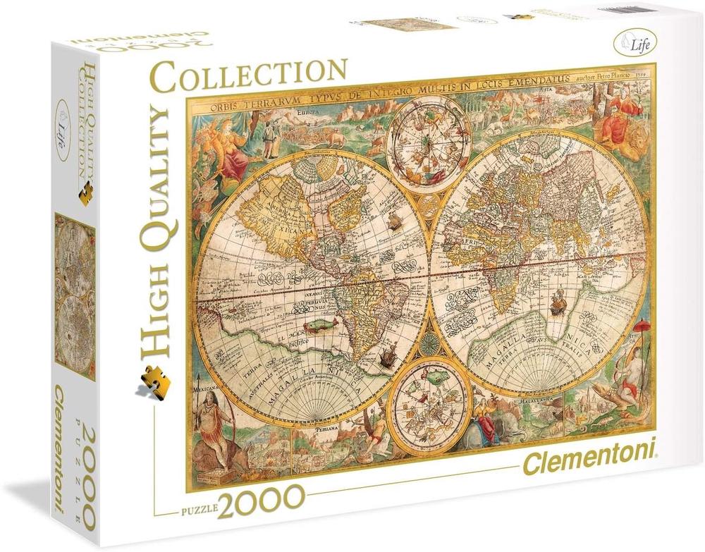 Clementoni - Ancient Map Puzzle (2000 pcs) - 8005125325573 - CrystalLotus.eu