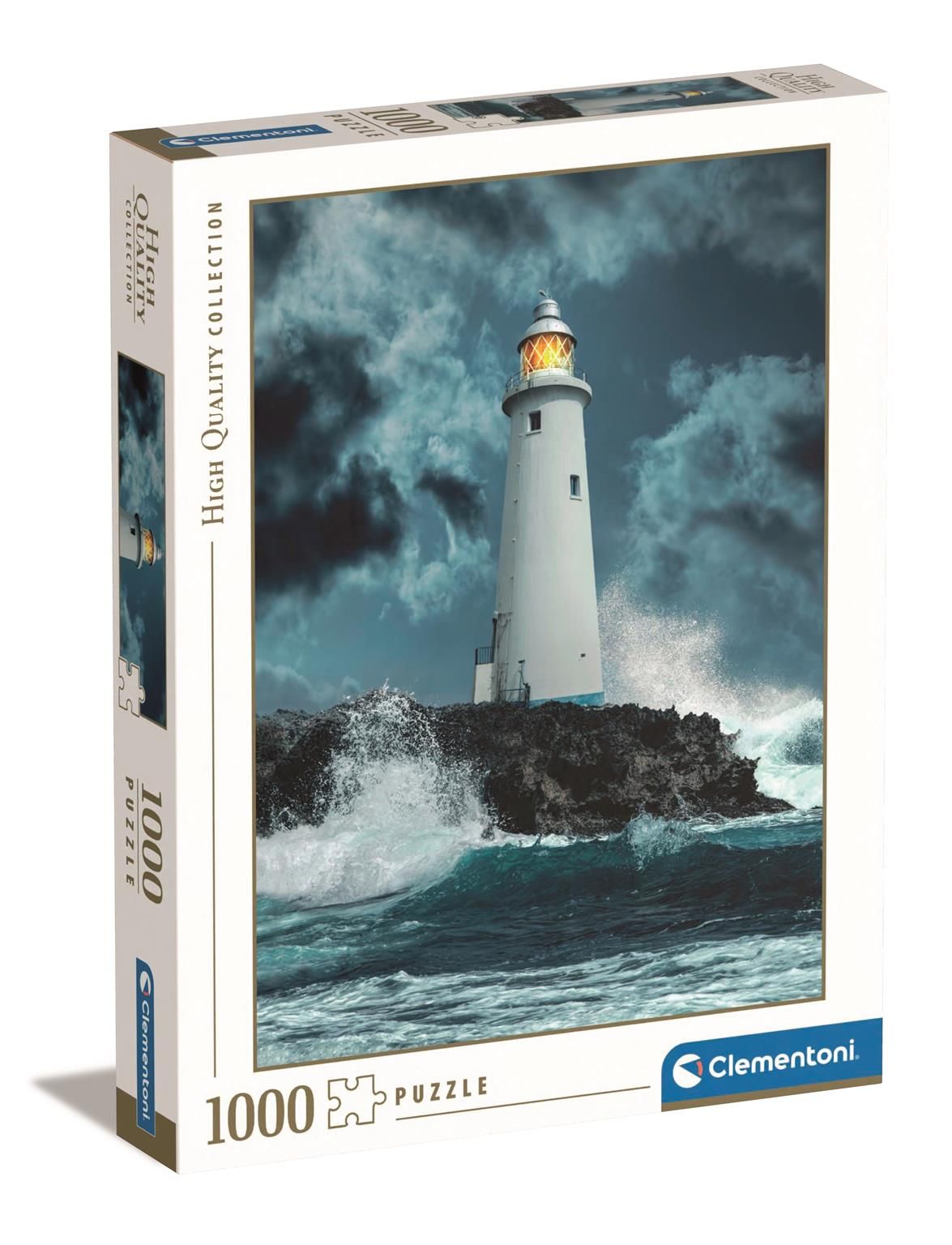 Clementoni - Lightouse In The Storm Puzzle (1000 pcs) - 8005125398287 - CrystalLotus.eu