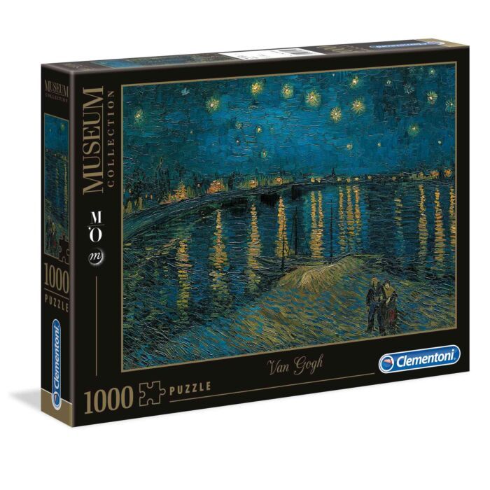 Clementoni Puzzle Museum Collection Van Gogh: Starry Night Over The Rhine 1000 pcs - 8005125393442 - CrystalLotus.eu