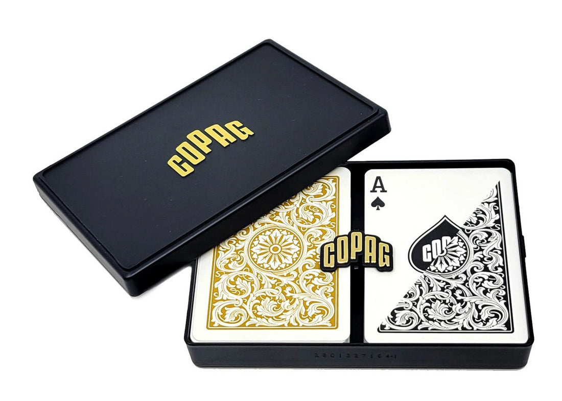 Copag 1546 Black &amp; Gold Regular Index - Bridge - 831705001432 - CrystalLotus.eu