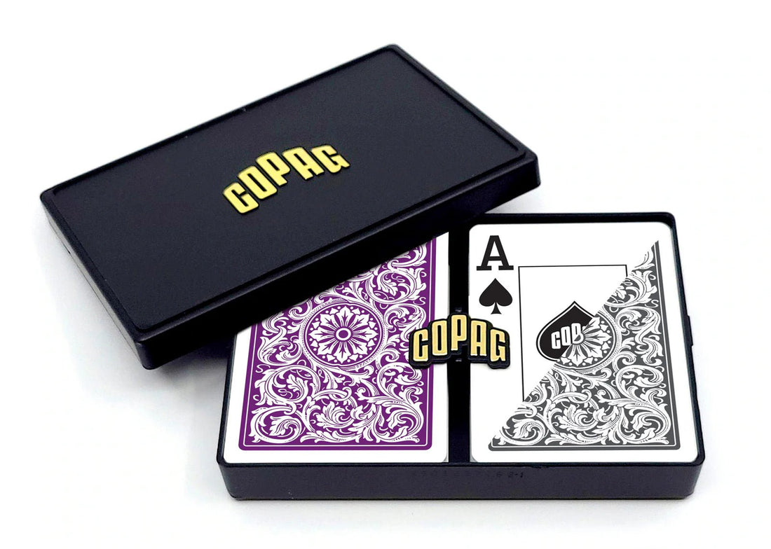 Copag Jumbo Index - Poker Size (Purple &amp; Grey) - 831705008134 - CrystalLotus.eu