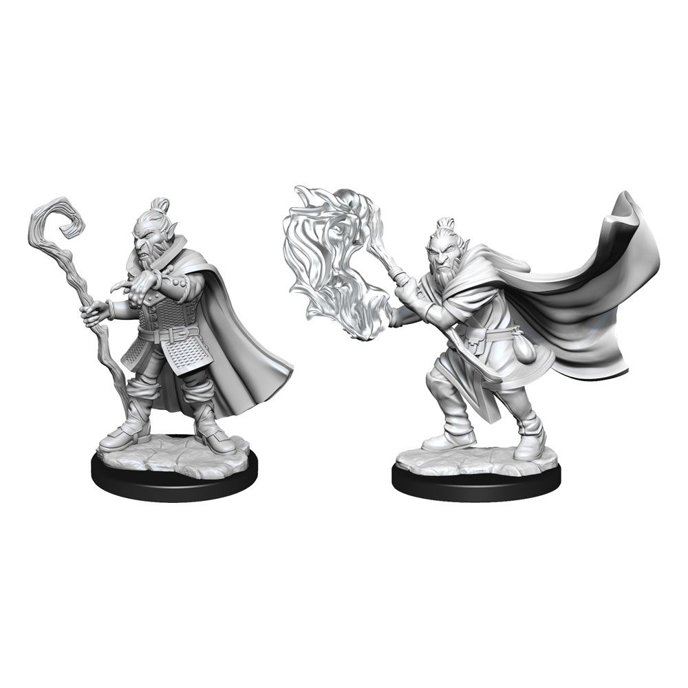 Critical Role Unpainted Miniatures Hobgoblin Wizard and Druid Male - 634482903896 - CrystalLotus.eu