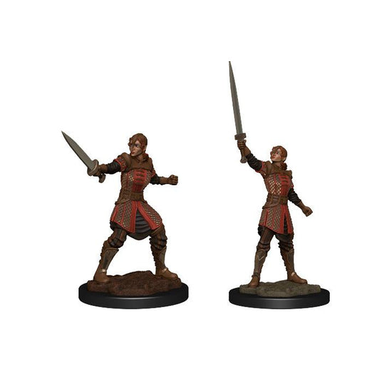 Critical Role Unpainted Miniatures Human Dwendalian Empire Fighter Female - 634482903865 - CrystalLotus.eu