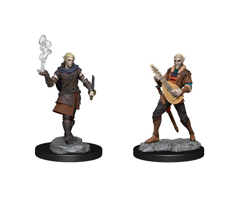 Critical Role Unpainted Miniatures Pallid Elf Rogue and Bard Male - 634482903810 - CrystalLotus.eu