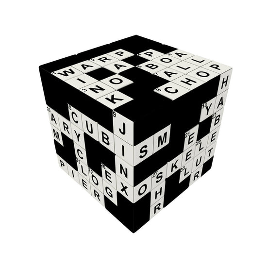 Crossword Cube – V - CUBE 3 Flat - 5206457000371 - CrystalLotus.eu