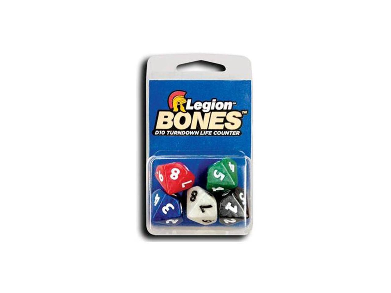 D10 Bones Life counters - 5 pack - 818889016506 - CrystalLotus.eu