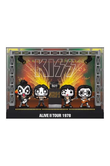 Kiss POP! Moments DLX Vinyl Figure 4-Pack Alive II 1978 Tour 9 cm