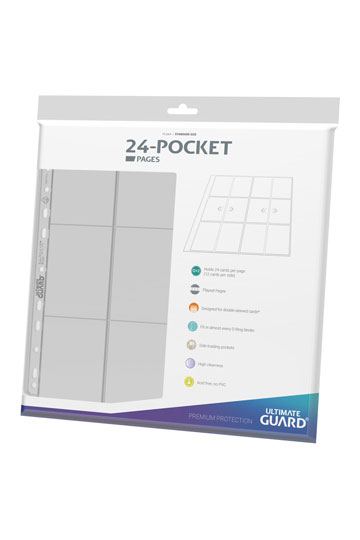 Ultimate Guard 24-Pocket Quadrow Pages Side-Loading Clear (10)