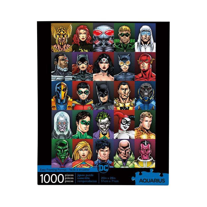 DC Comics Jigsaw Puzzle Faces (1000 pieces) - 840391145610 - CrystalLotus.eu