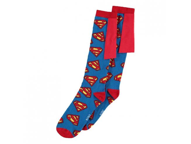 DC Comics Knee High Socks Superman Logos 39 - 42 - 8718526132786 - CrystalLotus.eu