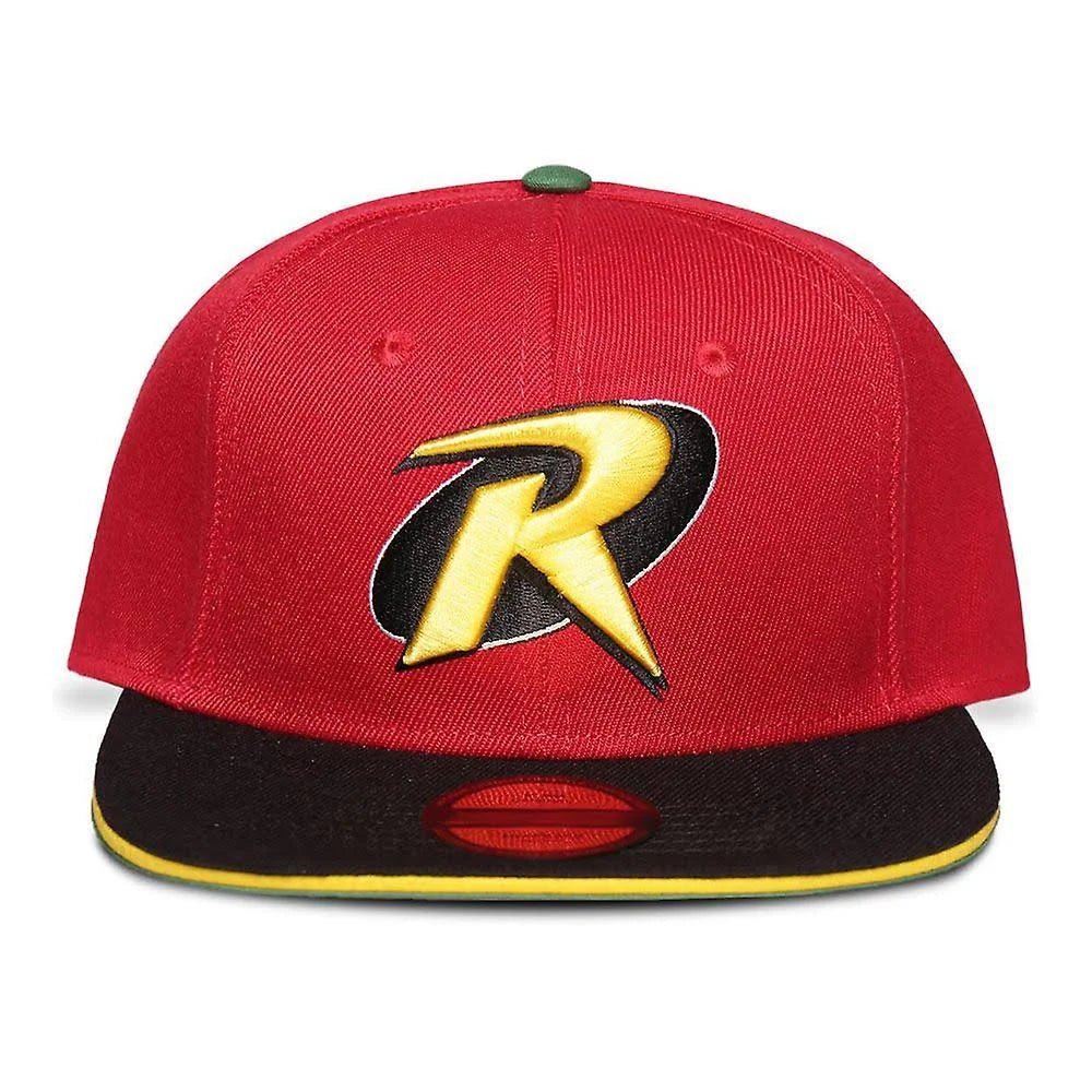 DC Comics Robin Curved Bill Cap Logo - 8718526128314 - CrystalLotus.eu