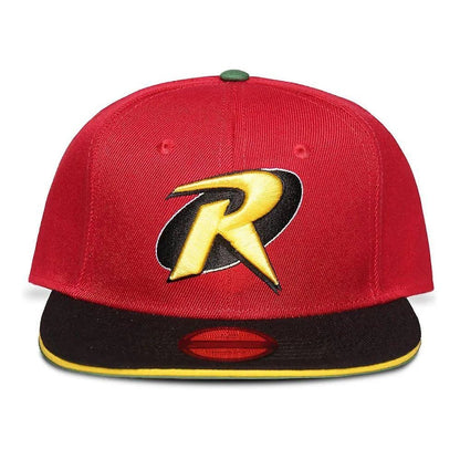 DC Comics Robin Curved Bill Cap Logo - 8718526128314 - CrystalLotus.eu