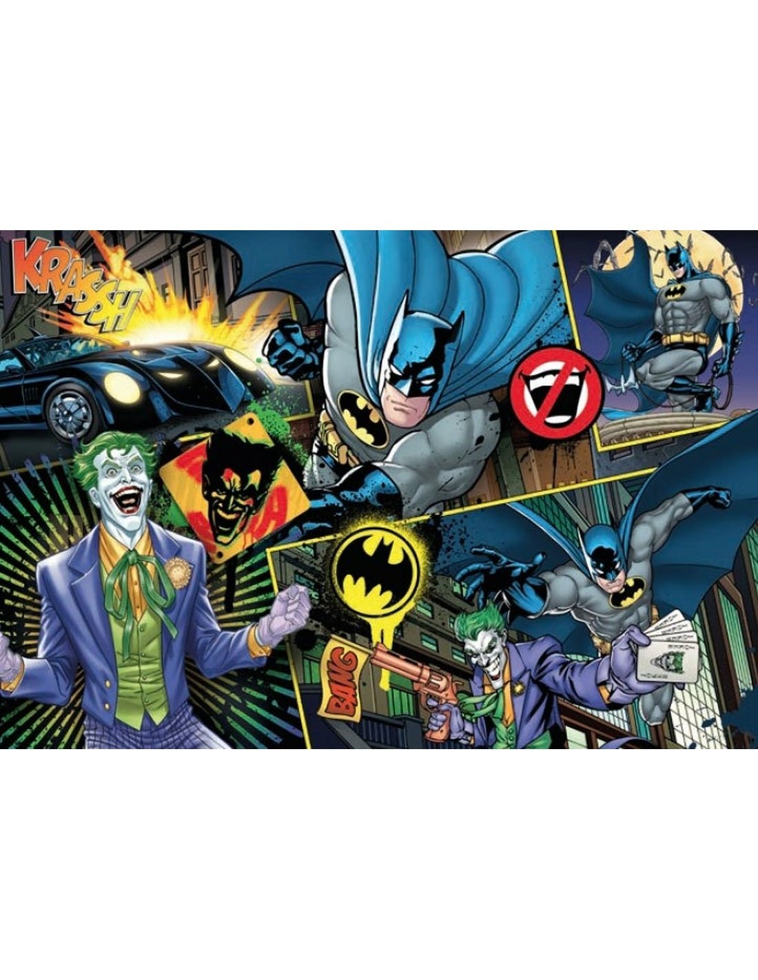 DC Comics Supercolor Jigsaw Puzzle Batman (104 pieces) - 8005125257089 - CrystalLotus.eu