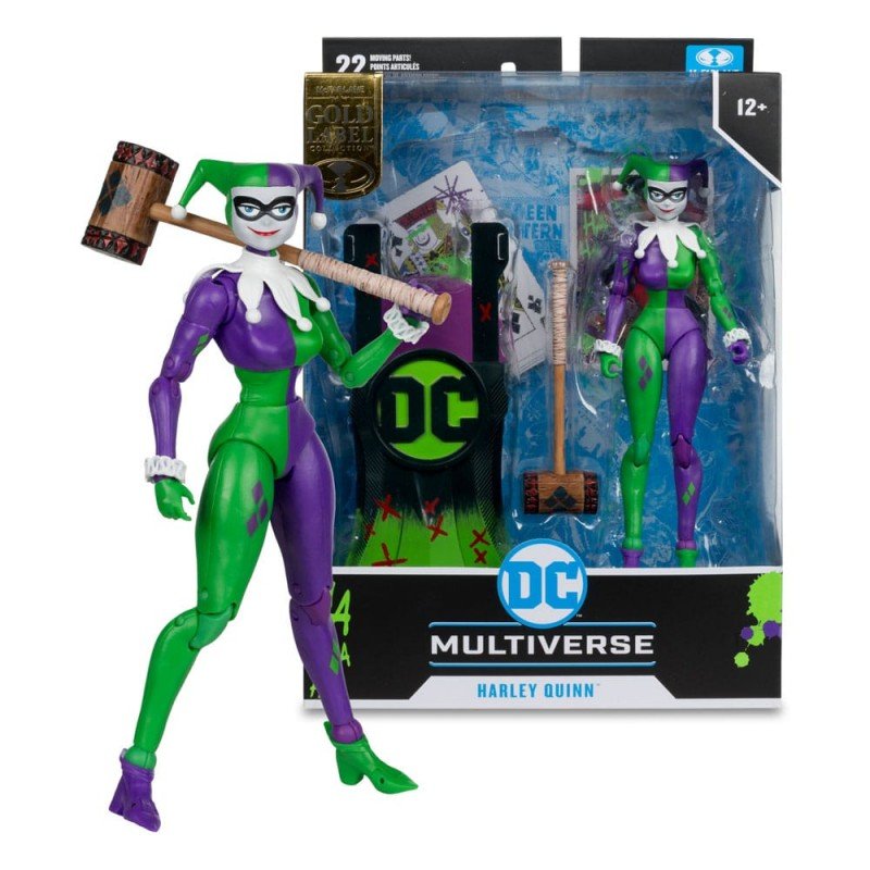 DC Multiverse Action Figure Harley Quinn (DC Classic) Jokerized (Gold Label) 18 cm - 787926172379 - Crystal Lotus