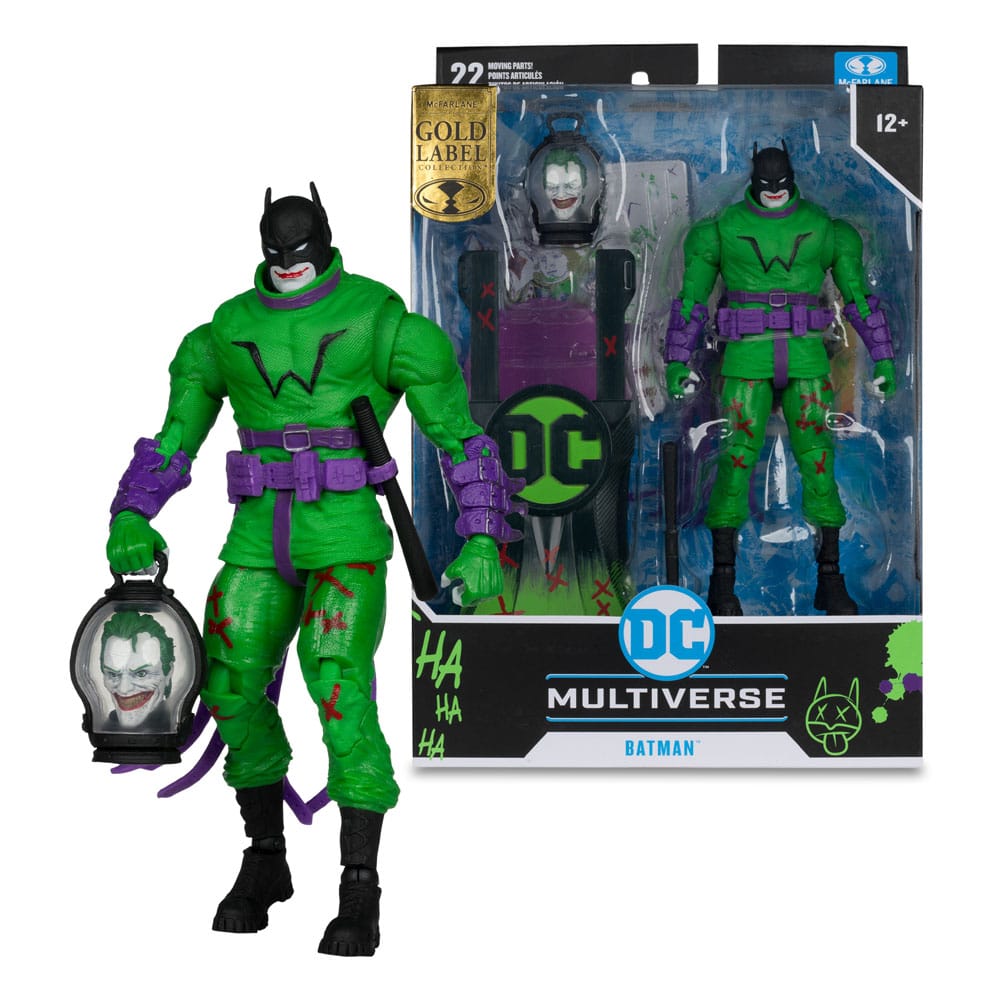 DC Multiverse – Batman (Batman: Last Knight on Earth) Jokerized Action Figure (Gold Label) (18cm) - 787926172249 - Crystal Lotus