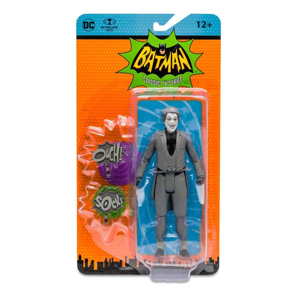 DC Retro Action Figure Batman 66 The Joker (Black &amp; White TV Variant) 15 cm - 787926150575 - CrystalLotus.eu