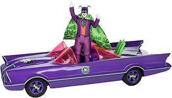 DC Retro Action Figure with vehicle Batman 66 Batmobil with Joker (Gold Label) - 787926150179 - Crystal Lotus