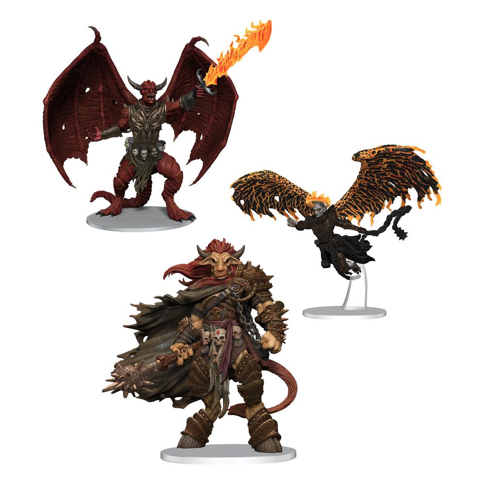 D&amp;D Icons of the Realms pre - painted Miniatures Archdevils - Bael, Bel, and Zariel - 634482961063 - CrystalLotus.eu