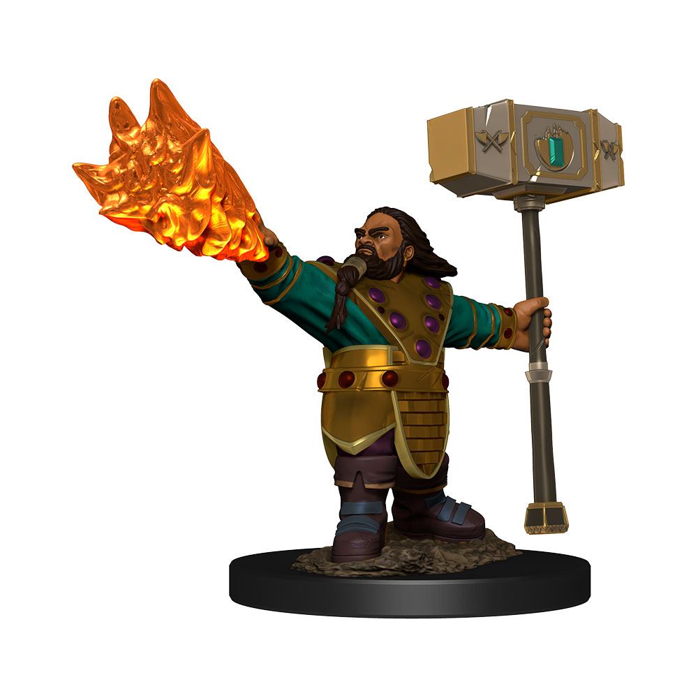 D&amp;D Icons of the Realms Premium Miniature pre - painted Dwarf Cleric Male - 634482930496 - CrystalLotus.eu