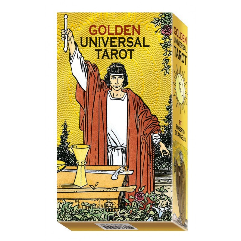 De Angelis Golden Universal Tarot - 9788865272282 - CrystalLotus.eu