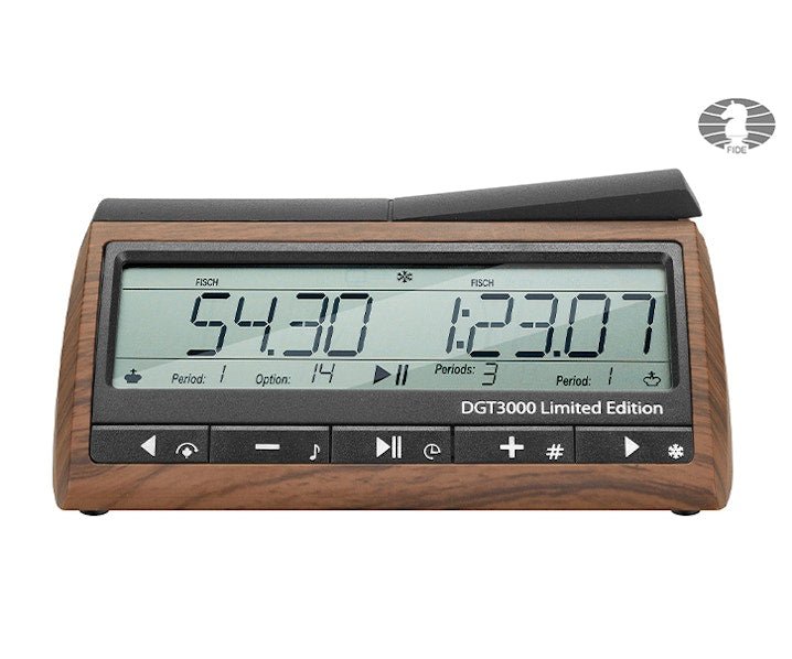 DGT 3000 The FIDE Championship Chess Clock Game Timer Limited Edition - 8717662821592 - Crystal Lotus