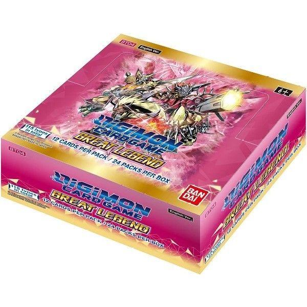 Digimon Card Game - Great Legend Booster Box BT04 (24 Packs) (English Language) - 811039034726 - CrystalLotus.eu