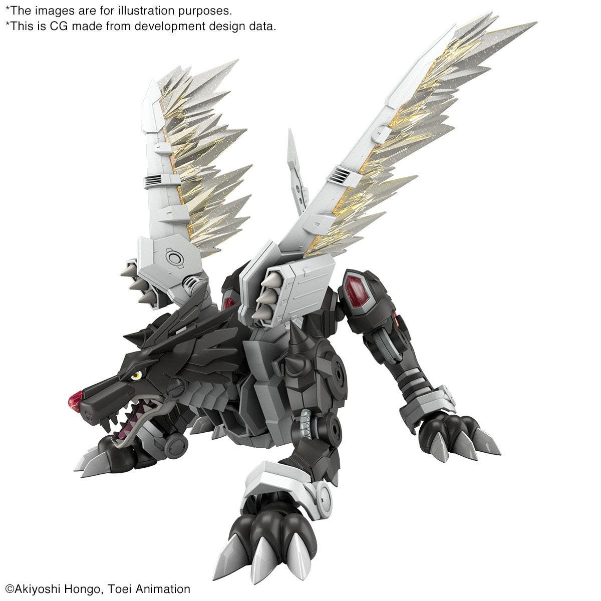 Digimon - Figure - rise Standard Amplified Metal Garurumon (Black Version) - 4573102618078 - CrystalLotus.eu