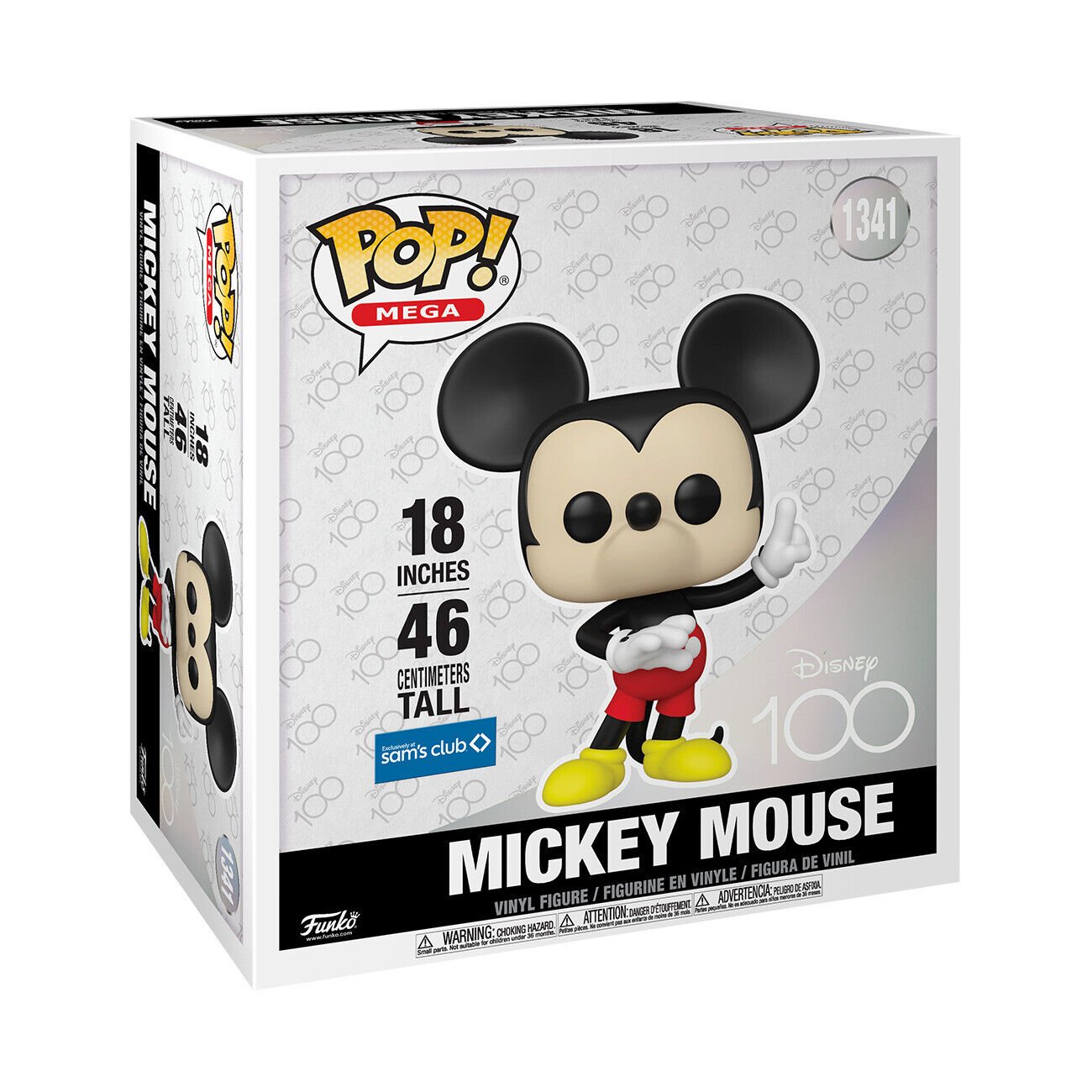 Disney 100th Super Sized POP! Mega Vinyl Figure Mickey Mouse 46 cm - 889698719155 - CrystalLotus.eu