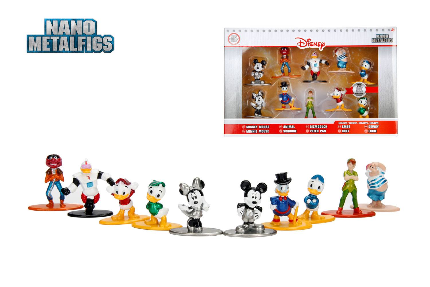 Disney Nano Metalfigs Diecast Mini Figures 10 - Pack Wave 2 4 cm - 801310993507 - CrystalLotus.eu