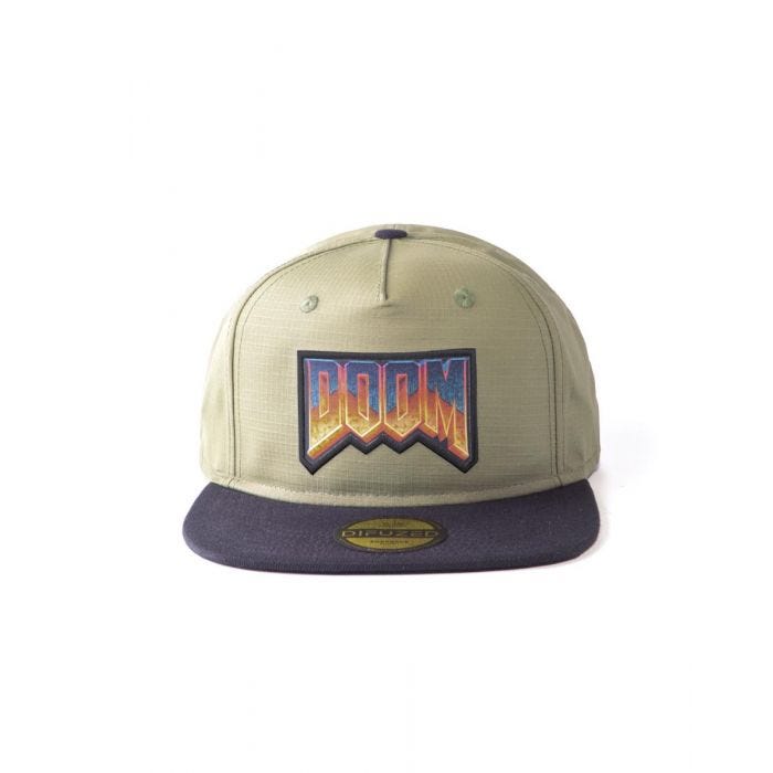 Doom Snapback Cap Eternal - Retro Logo - 8718526118469 - CrystalLotus.eu