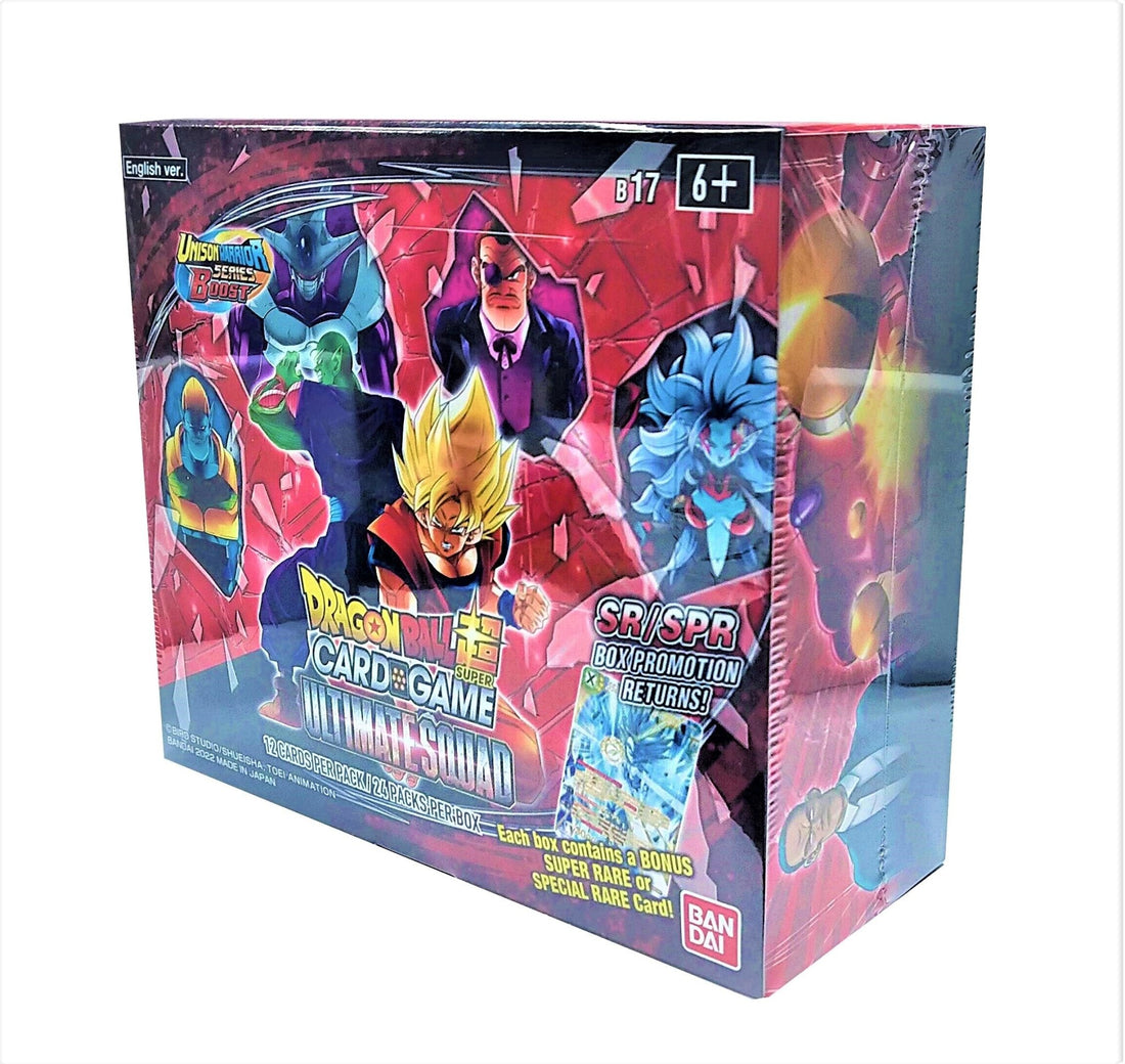 Dragon Ball Super Card Game - Ultimate Squad B17 Booster Box (24 Packs) - 811039036560 - Crystal Lotus
