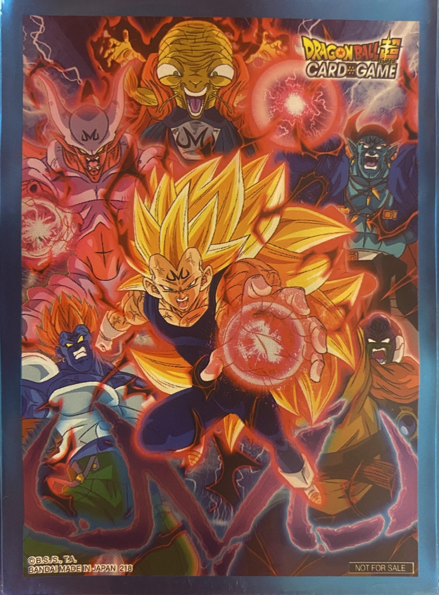 Dragon Ball Super CCG Destroyer Kings Tournament Prize Card Sleeves - Majin Vegeta (50 - Pack) - Bandai Card Sleeves - 1000002 - CrystalLotus.eu