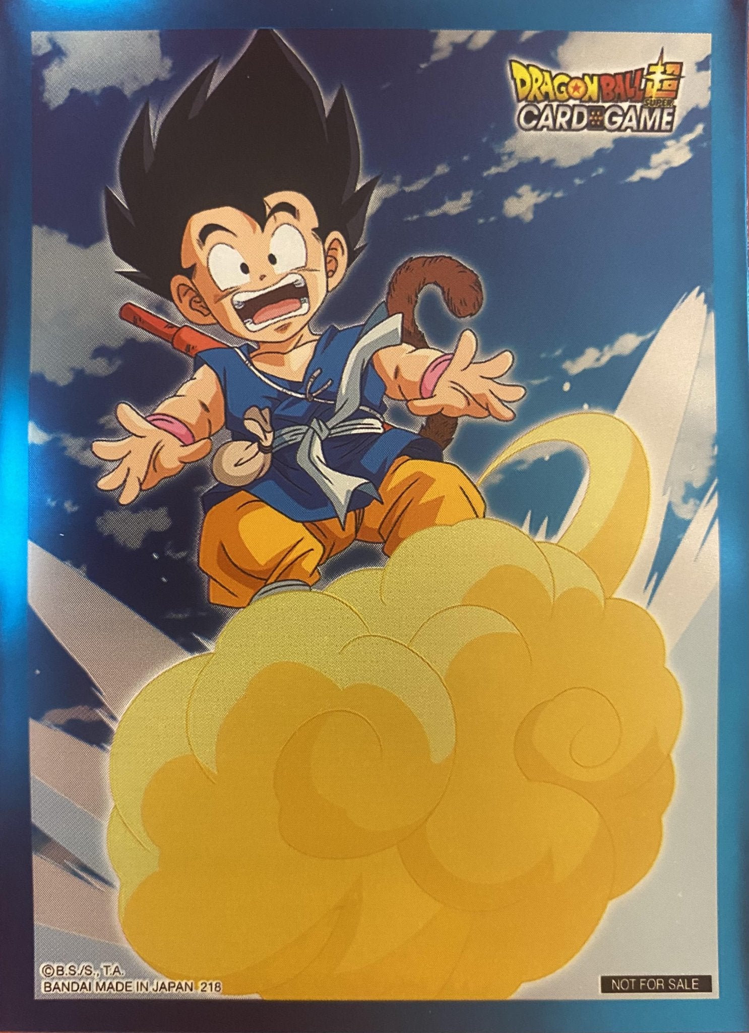 Dragon Ball Super CCG: Tournament Prize Card Sleeves - Son Goku &amp; Nimbus (50 - Pack) - Bandai Card Sleeves - 1000003 - CrystalLotus.eu