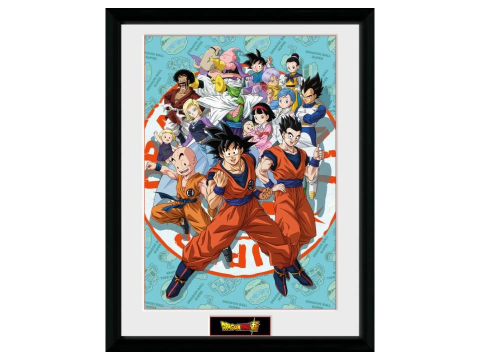 Dragon Ball Super Universe Group Wooden Frame 30x40cm - 5028486480678 - CrystalLotus.eu